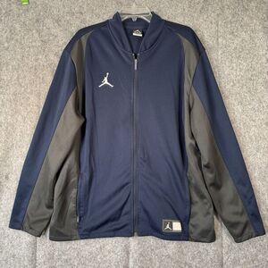 Nike Air Jordan‎ Jumpman Track Full Zip Jacket Mens XXL Blue Gray Athletic